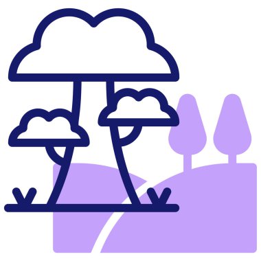 Ağaç. Web simgesi basit illüstrasyon 