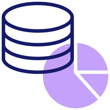 veritabanı. Web simgesi basit illüstrasyon 