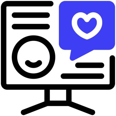 bilgisayar simgesi, vektör illüstrasyonu basit tasarım