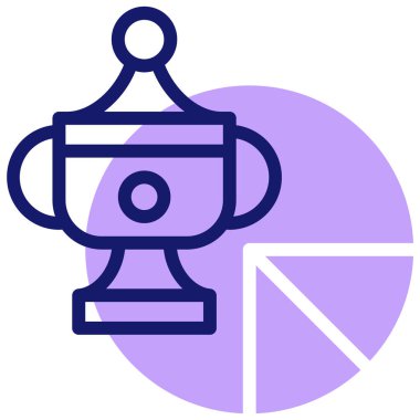 Kupa kupası. Web simgesi basit illüstrasyon