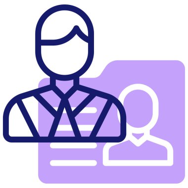 Çalışan simgesi vektör illüstrasyonu