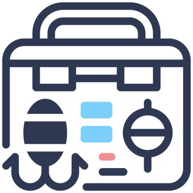 balıkçı ağı simgesi basit tasarım