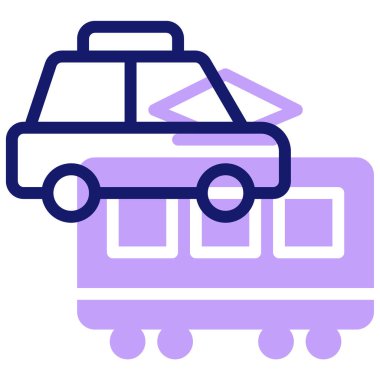 ulaşım web simgesi basit tasarım