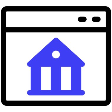 kitaplık simgesi, vektör illüstrasyonu basit tasarım