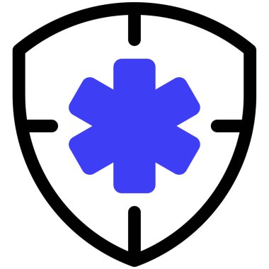 Sağlık görevlisiyim. Web simgesi basit illüstrasyon