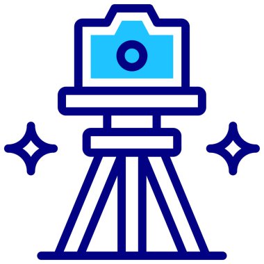 Tripod web simgesi basit tasarım