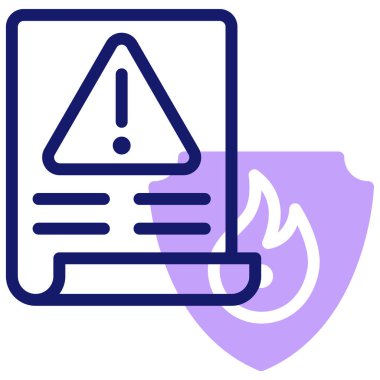 risk simgesi vektör illüstrasyonu