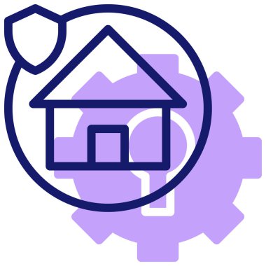 Güvenlik. Web simgesi basit illüstrasyon