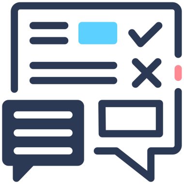 tartışma ve değişim simgesi, vektör illüstrasyonu basit tasarım