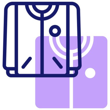 Ceket web simgesi basit tasarım