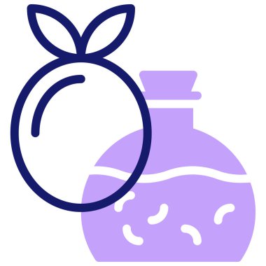 Bir şişe suyun vektör çizimi