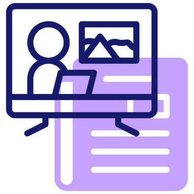 Ortam simgesi, vektör illüstrasyonu basit tasarım