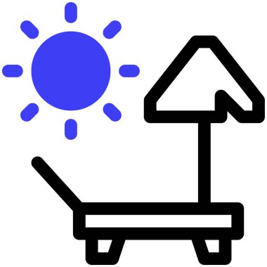 Kumsal. Web simgesi basit illüstrasyon