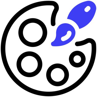 renk paleti. Web simgesi basit illüstrasyon