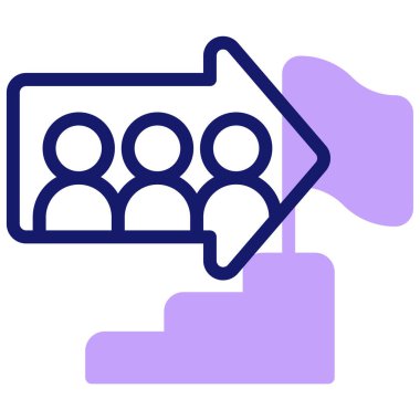 yön simgesi, basit ve minimalist illüstrasyon