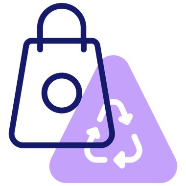 Biyolojik ayrıştırılabilir modern simge, vektör illüstrasyonu 