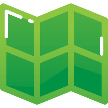 Harita. Web simgesi basit illüstrasyon 