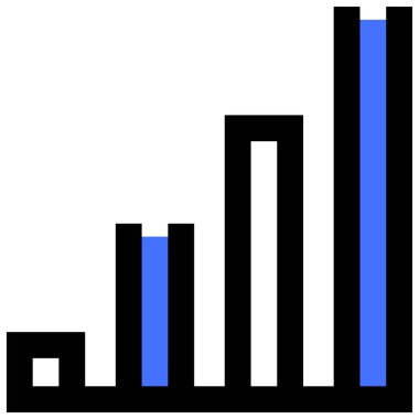 İstatistiksel web simgesi basit illüstrasyon