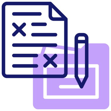 Taslak. Web simgesi vektör illüstrasyonu