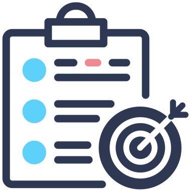 hedef simge, vektör illüstrasyonu basit tasarım