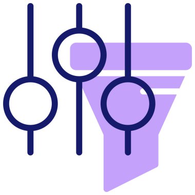 filtre simgesi, vektör illüstrasyonu basit tasarım