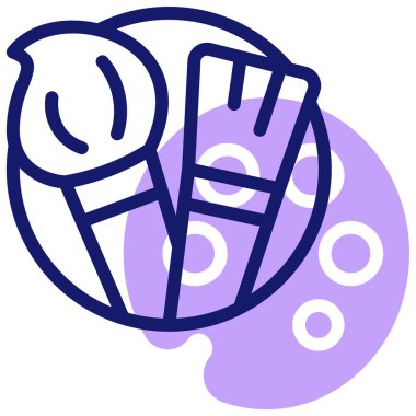 arts modern simgesi, vektör illüstrasyonu