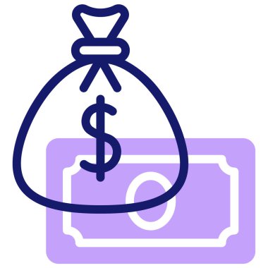 Para için. Web simgesi basit illüstrasyon 