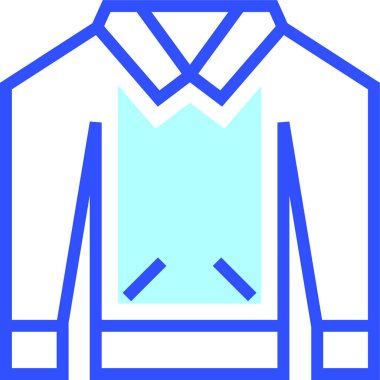 Ceket web simgesi basit tasarım