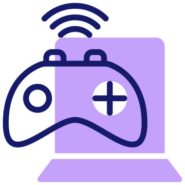 Oyun kolu. Web simgesi basit illüstrasyon