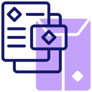 Damgalama. Web simgesi basit illüstrasyon