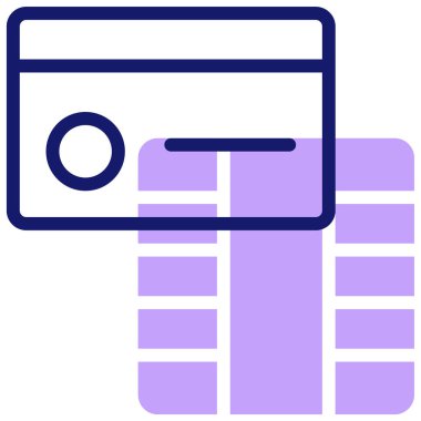 kart modern simgesi, vektör illüstrasyonu