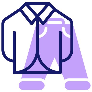 giysi simgesi, vektör illüstrasyonu basit tasarım