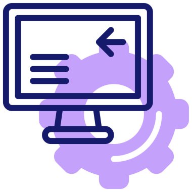 Ayarlar web simgesi basit illüstrasyon