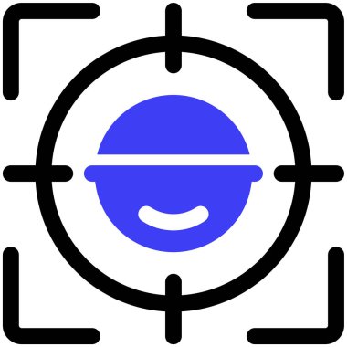 Hedef. Web simgesi basit illüstrasyon