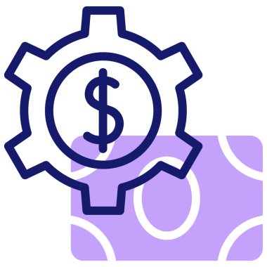 yönetim web simgesi basit illüstrasyon