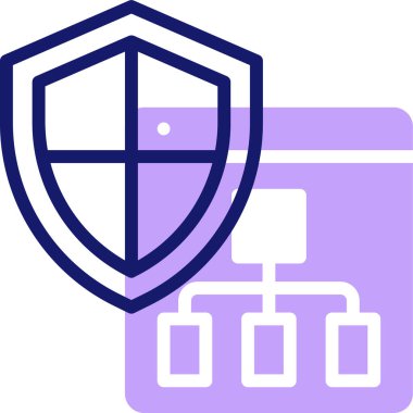 Kalkan. Web simgesi basit tasarım 