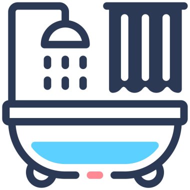 Banyo yap. Web simgesi basit tasarım