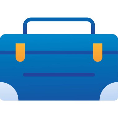 Çanta. Web simgesi basit illüstrasyon