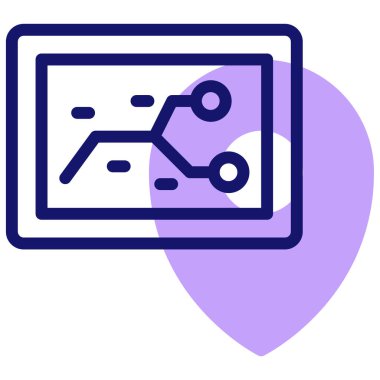 konum simgesi, vektör illüstrasyonu basit tasarım