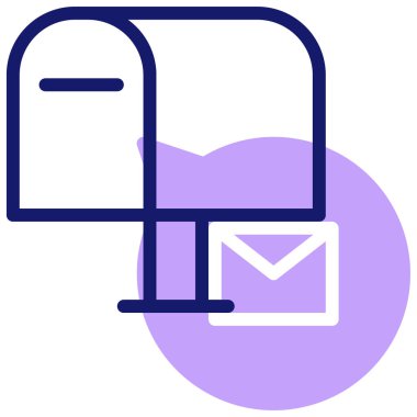 Mektup. Web simgesi basit illüstrasyon