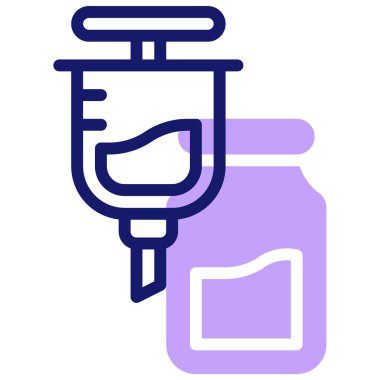 Şırınga web simgesi basit tasarımı