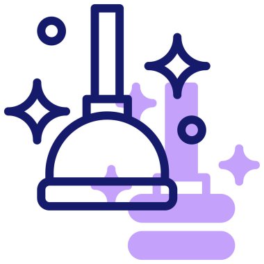 Pompacı. Web simgesi basit illüstrasyon