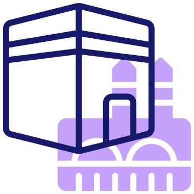 Bina. Web simgesi basit illüstrasyon