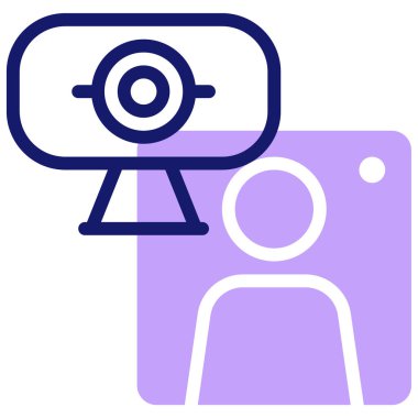 Video oynatıcı ikon vektör illüstrasyonu