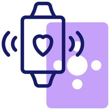 Akıllı saat. Web simgesi basit illüstrasyon 