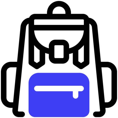 çanta simgesi, vektör illüstrasyonu basit tasarım