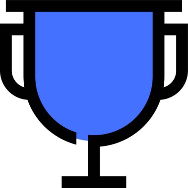 Kupa kupası. Web simgesi basit illüstrasyon