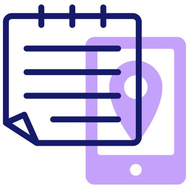 Adresi ver. Web simgesi vektör illüstrasyonu