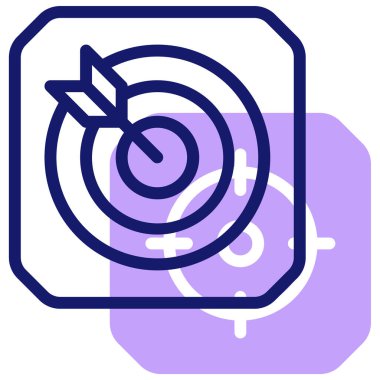 hedef simge, vektör illüstrasyonu basit tasarım