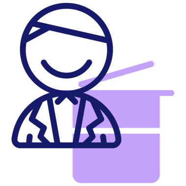 Adamım. Web simgesi basit illüstrasyon